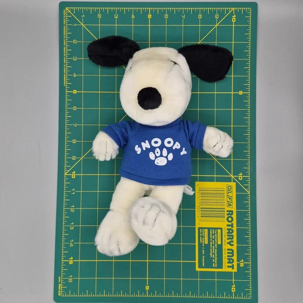 Peanuts Snoopy Plush Stuffed Animal Blue Shirt Cedar Fair 2023 10 Inch Dog